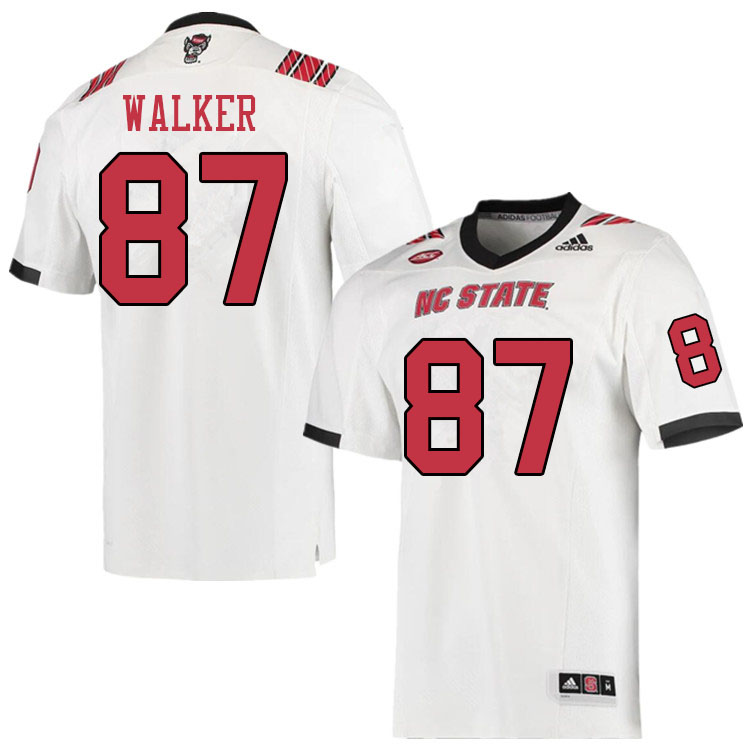 Men #87 Kameron Walker NC State Wolfpack College Football Jerseys Sale-White